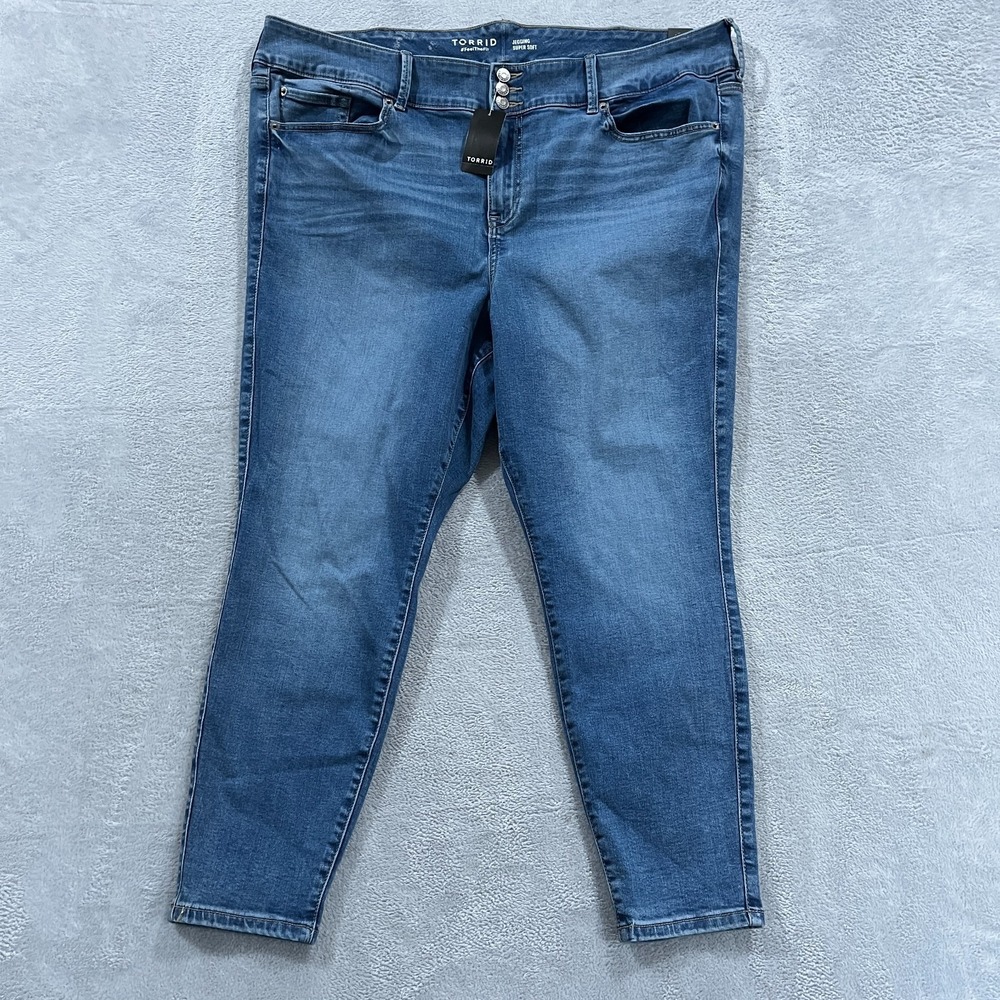 Torrid Super Soft High Rise Jegging Stretch Denim Jeans 24 Short‎ Western Grunge